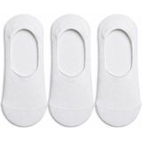 QUALITY WALKING 3'lü Unisex Pamuklu Dikişsiz Babet Çorap Silikon Topuklu Çıkmayan Kayma Yapmayan - 36 - 40 - Beyaz