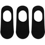 QUALITY WALKING 3'lü Unisex Pamuklu Dikişsiz Babet Çorap Silikon Topuklu Çıkmayan Kayma Yapmayan - 36 - 40 - Siyah
