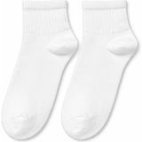 QUALITY WALKING Unisex Dikişsiz Pamuklu Yarım Tenis Çorap Günlük ve Spor Kullanım Nefes Alan Konforlu - 40 - 46 - Beyaz