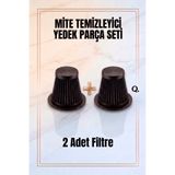 Quantis Yedek Parça Seti - 2 Yedek Filtre - Mite Temizleyici Süpürge