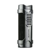 Quantoro 3 Torch Pürmüz Delicili Siyah-Gümüş Metal Puro Çakmağı