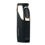 Quantoro 3 Torch Pürmüz Elektrikli Siyah-Gold Metal Puro Çakmağı
