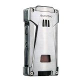 Quantoro 3 Torch Pürmüz Gümüş Metal Puro Çakmağı - TRZ1047