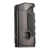 Quantoro 3 Torch Pürmüz Gunmetal Metal Puro Çakmağı - TRZ1043