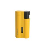 Quantoro 3 Torch Pürmüz Sarı-Siyah Metal Puro Çakmağı