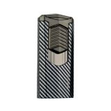 Quantoro 3 Torch Pürmüz Siyah-Karbon Metal Puro Çakmağı - TRZ1007