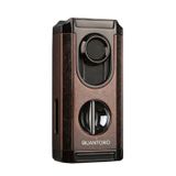 Quantoro 3 Torch Pürmüz V-Cut Fırçalı Bakır Metal Puro Çakmağı - TRZ1176