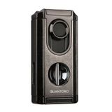 Quantoro 3 Torch Pürmüz V-Cut Fırçalı Nikel Metal Puro Çakmağı