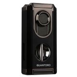 Quantoro 3 Torch Pürmüz V-Cut Siyah Metal Puro Çakmağı - TRZ1209