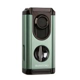 Quantoro 3 Torch Pürmüz V-Cut Yeşil Metal Puro Çakmağı - TRZ1175