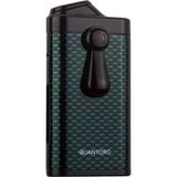 Quantoro Çift Torch Pürmüz Delicili Yeşil Karbon Desenli Metal Puro Çakmağı