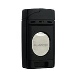 Quantoro Çift Torch Pürmüz Easy Cut Siyah Metal Puro Çakmağı - TRZ1190