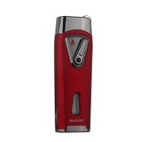 Quantoro Çift Torch Pürmüz Kırmızı Metal Puro Çakmağı