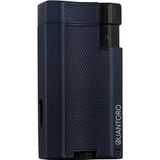 Quantoro Çift Torch Pürmüz Lacivert Metal Puro Çakmağı