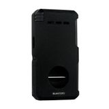 Quantoro Çift Torch Pürmüz V-Cut/Delicili/İğneli Mat Siyah Metal Puro Çakmağı - TRZ1086