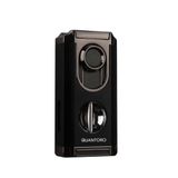 Quantoro MGM05-67 Kesicili Üçlü Jet Alev Black Çakmak