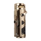 Quantoro Tek Torch Pürmüz Delicili/İğneli Gold Metal Puro Çakmağı - TRZ1178