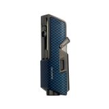 Quantoro Tek Torch Pürmüz Delicili/İğneli Mavi Karbon Metal Puro Çakmağı