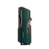 Quantoro Tek Torch Pürmüz Delicili/İğneli Yeşil Karbon Metal Puro Çakmağı