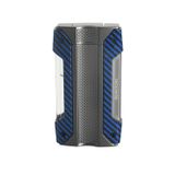 Quantoro Tek Torch Pürmüz Gunmetal Mavi-Karbon Metal Puro Çakmağı - TRZ1030