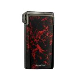 Quantoro Tek Torch Pürmüz / Soft Flame Kırmızı Desenli Metal Puro Çakmağı