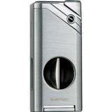 Quantoro Tek Torch Pürmüz V-Cut Gümüş Metal Puro Çakmağı