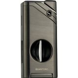 Quantoro Tek Torch Pürmüz V-Cut Gunmetal Metal Puro Çakmağı