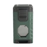 Quantoro Üç Torch Pürmüz Easy S/İğneli/Delicili Yeşil Metal Puro Çakmağı - TRZ1166