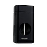 Quantoro Üç Torch V Kesicili Siyah Metal Puro Çakmağı - TRZ1129