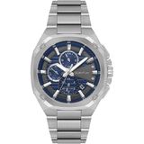Quantum Erkek Kol Saati 44 mm Mavi Kadran Metal Kasa Metal Kordon 10 Atm - Gümüş - Mavi