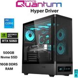 Quantum Gaming Hyper Driver I5-14400F 16GB Ddr5 500GB Nvme RTX5060 8gb Masaüstü Oyuncu Bilgisayarı - FreeDos