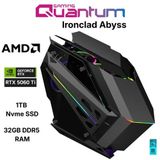 Quantum Gaming Ironclad Abyss 7 7800X3D 32GB DDR5 1TB NVMe RTX5060Ti 16GB 240mm Sıvı Soğutmalı Gaming Desktop