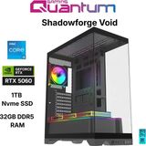 Quantum Gaming Shadowforge Void I5-14400F 32GB Ddr5 1tb Nvme RTX5060 8gb Masaüstü Oyun Bilgisayarı - FreeDos