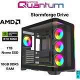 Quantum Gaming Stormforge Drive Ryzen 5 7500F 16GB Ddr5 1tb Nvme RTX5060 8gb Masaüstü Oyun Bilgisayarı - FreeDos