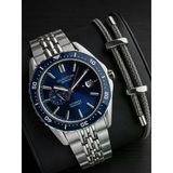 Quantum Otomatik Mekanizma Sapphire Cizilmez Cam Çelik Kordon 10 Atm Erkek Kol Saat Emg.1257.390