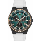 Quantum PWG1147.093 Quartz Silikon Beyaz 43 mm Erkek Kol Saati - Renkli