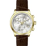 Quantum PWG1197.132 Quartz Deri Kahverengi 42 mm Erkek Kol Saati - Renkli