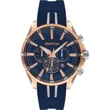 Quantum PWG909.499 Quartz Silikon Lacivert 46 mm Erkek Kol Saati - Lacivert - Bronz