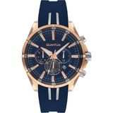 Quantum PWG909.499 Quartz Silikon Lacivert 46 mm Erkek Kol Saati - Renkli