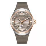 Quantum Qmg1203.866 Otomatik Silikon Açık Kahverengi Safir Cam 10 Atm 43 Mm Erkek Kol Saati