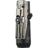 Quantum Quantoro MGM04-9 Delicili İğneli Üçlü Jet Alev Gunmetal Çakmak - Çok Renkli