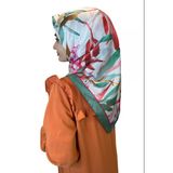 Quare Kristal Eşarp, Yaprak Desenli Kristal Rayon Eşarp 01064 MİNT