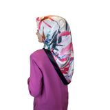 Quare Kristal Eşarp, Yaprak Desenli Kristal Rayon Eşarp 01064 SİYAH