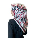 Quare Rayon Tivil Eşarp Desenli Rayon Eşarp 1070 SİYAH BEYAZ