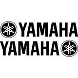 Quart 2'li Yamaha Sticker Araç Sticker - 25 x 5,5 cm - Siyah