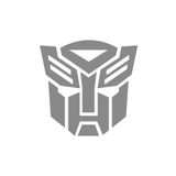 Quart Aksesuar 10 x 11 cm Transformers Sticker Oto Sticker Araba Cam Sticker Gri