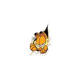 Quart Aksesuar 13 x 8,5 cm Garfield Sticker Motor Araba Kask Laptop Sticker - Renkli