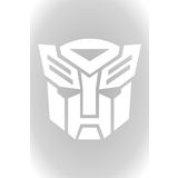 Quart Aksesuar 15 x 16 cm Transformers Sticker Oto Sticker Araba Cam Sticker Beyaz