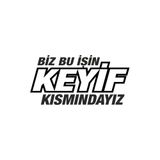 Quart Aksesuar 20 x 10 cm Biz Bu İşin Keyif Kısmındayız Oto Cam Sticker Araba Sticker
