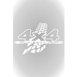 Quart Aksesuar 20 x 13 cm 4x4 Off Road Sticker Lastik İzi Oto Araba Sticker